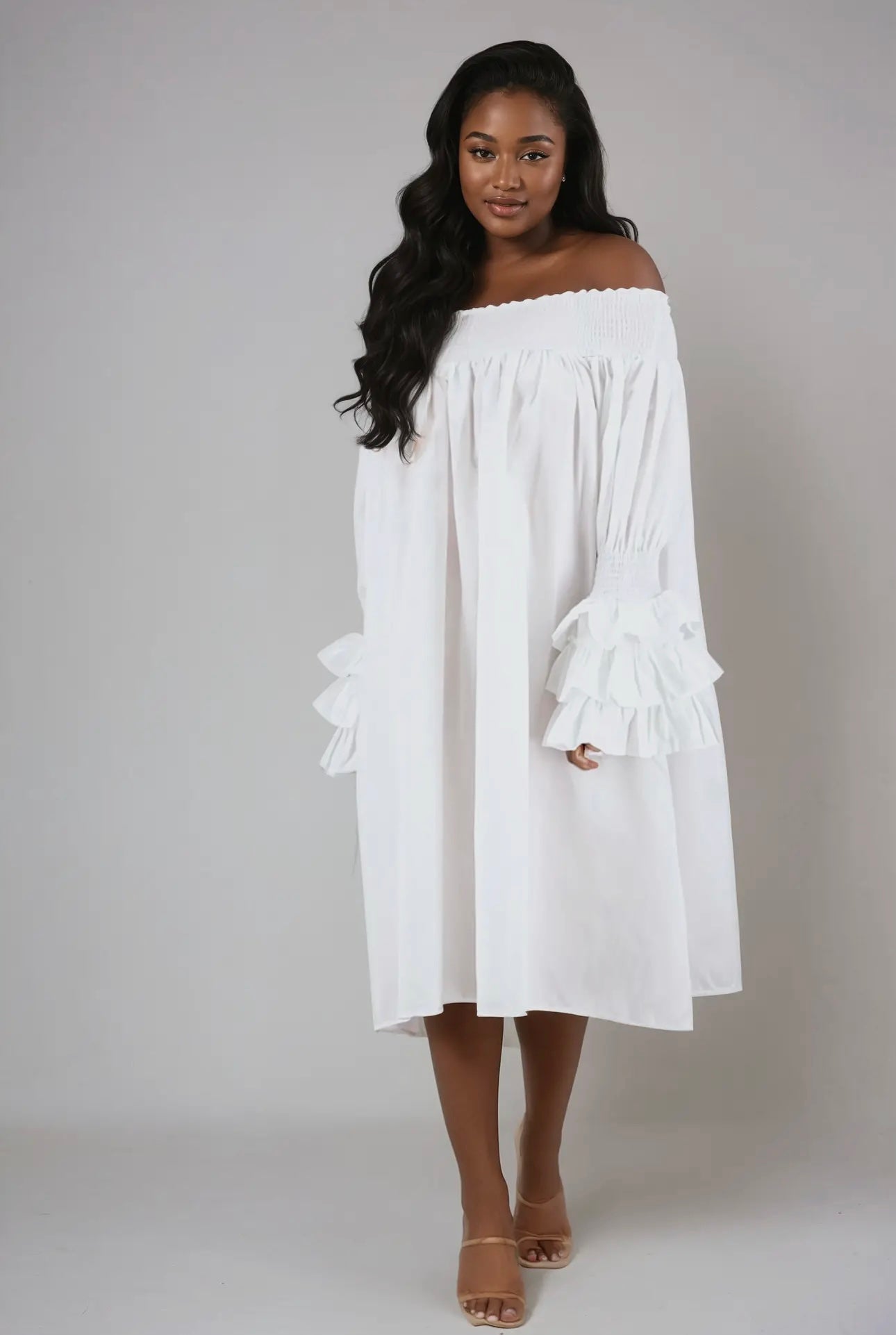 Let It Loose Off The Shoulders Dress