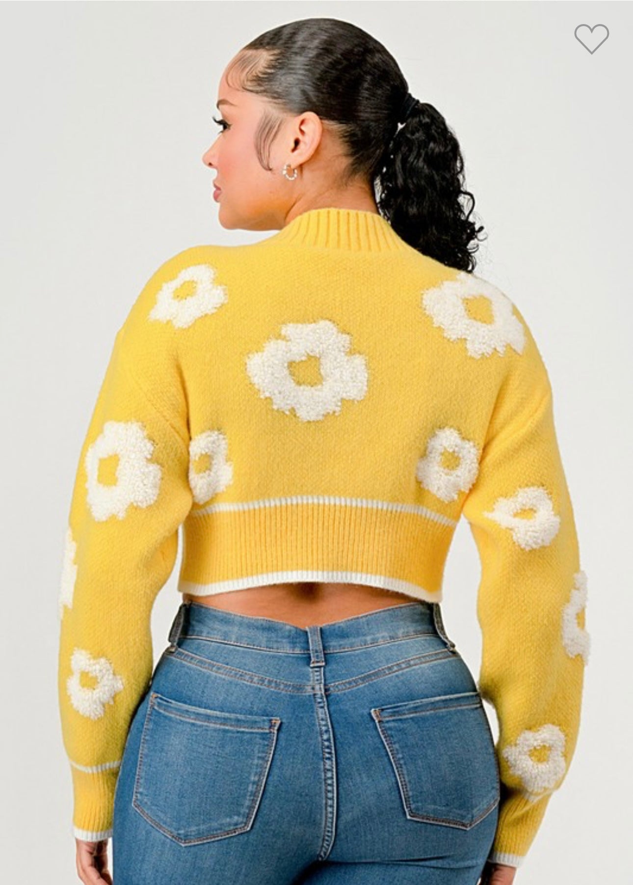 Is It An Animal Print Crop Knit Sweater
