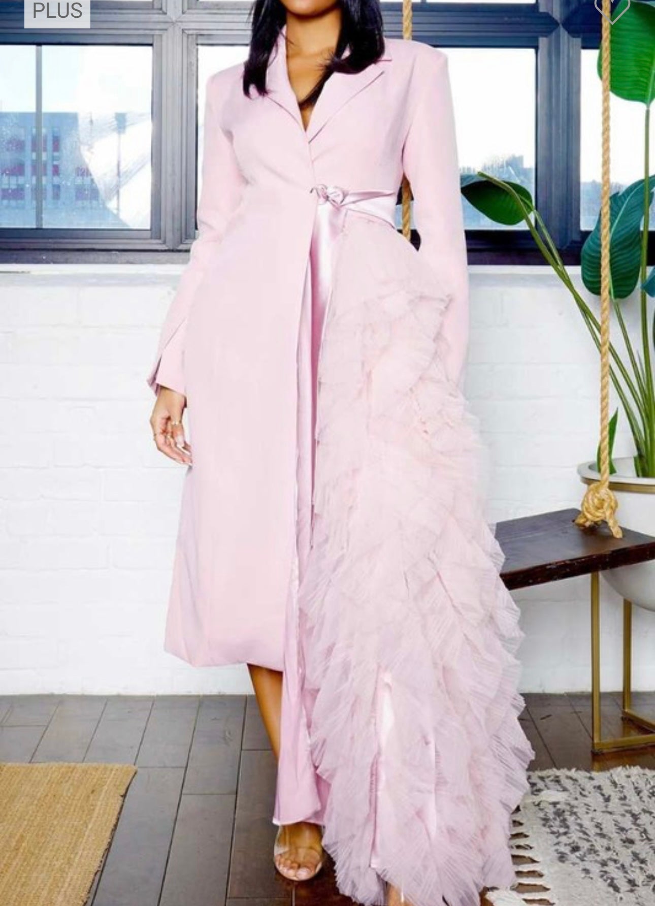 Nor Cascade Tuxedo Dress/Coat