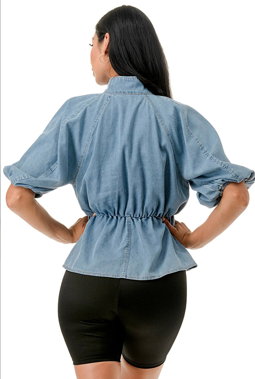 Tie The Knot Denim Top