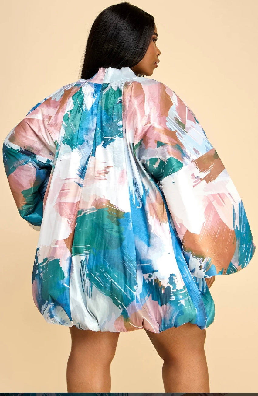 It’s An Art Effect Bubble Dress (plus)