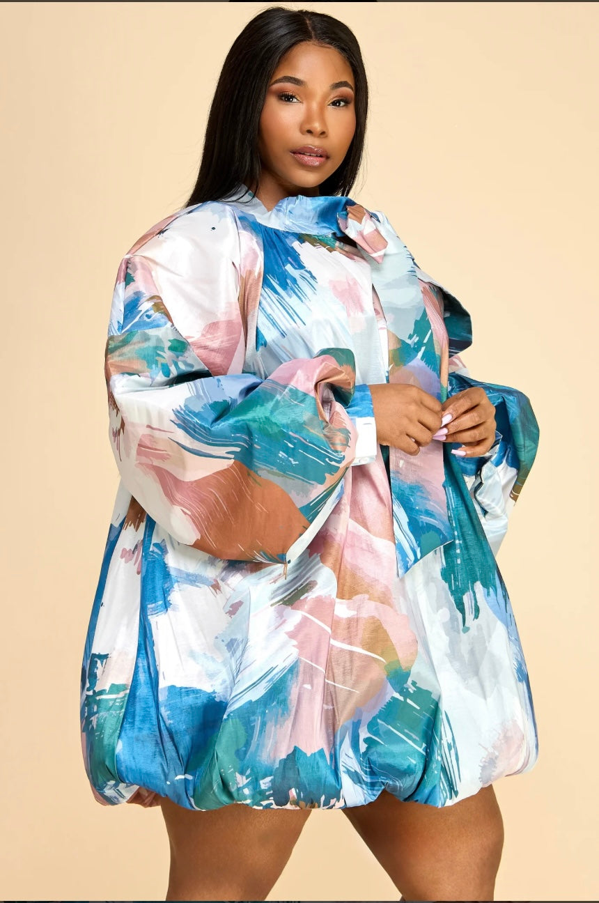 It’s An Art Effect Bubble Dress (plus)
