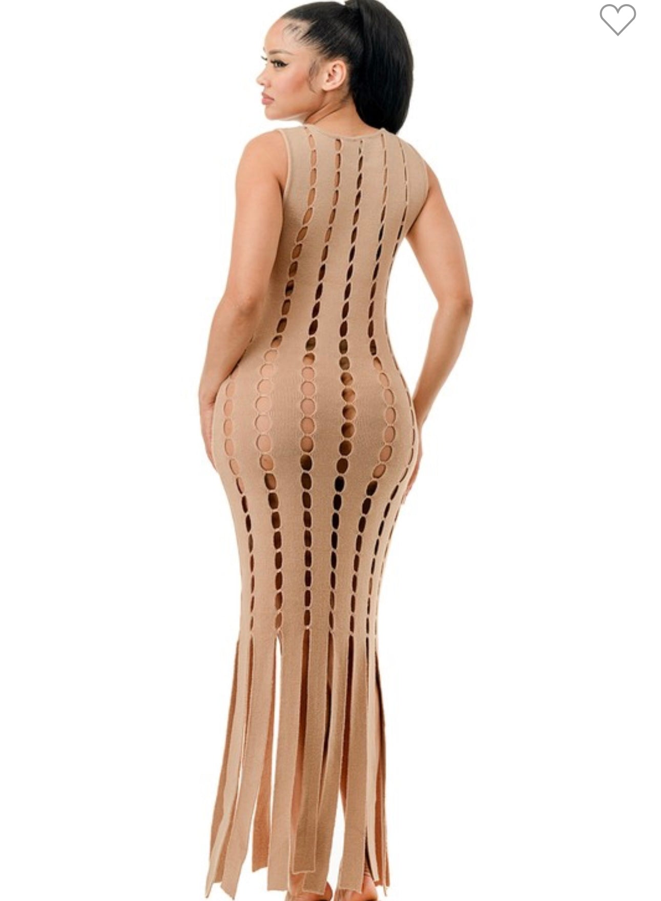 Knit Cut-Out Maxi Dress