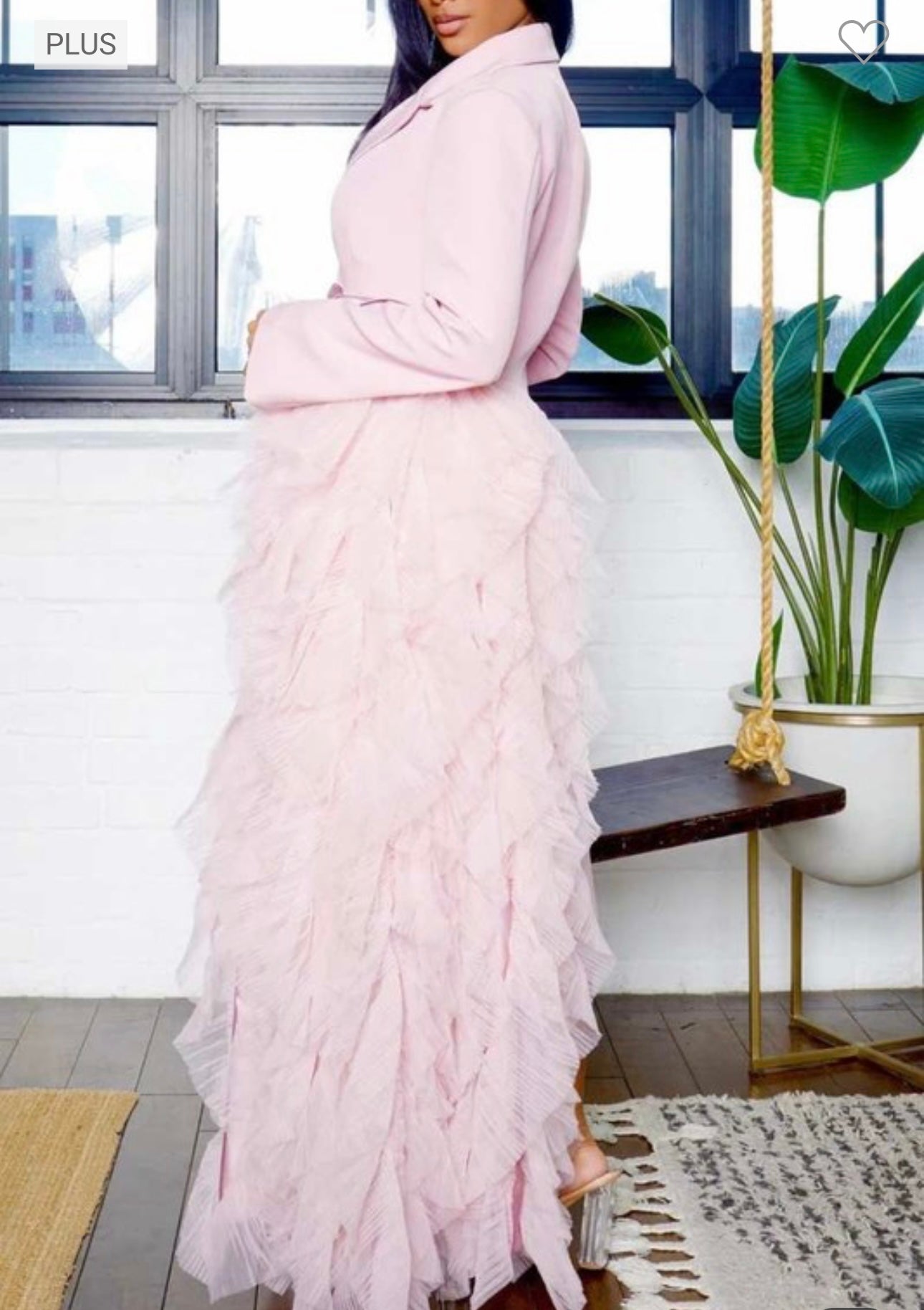 Nor Cascade Tuxedo Dress/Coat