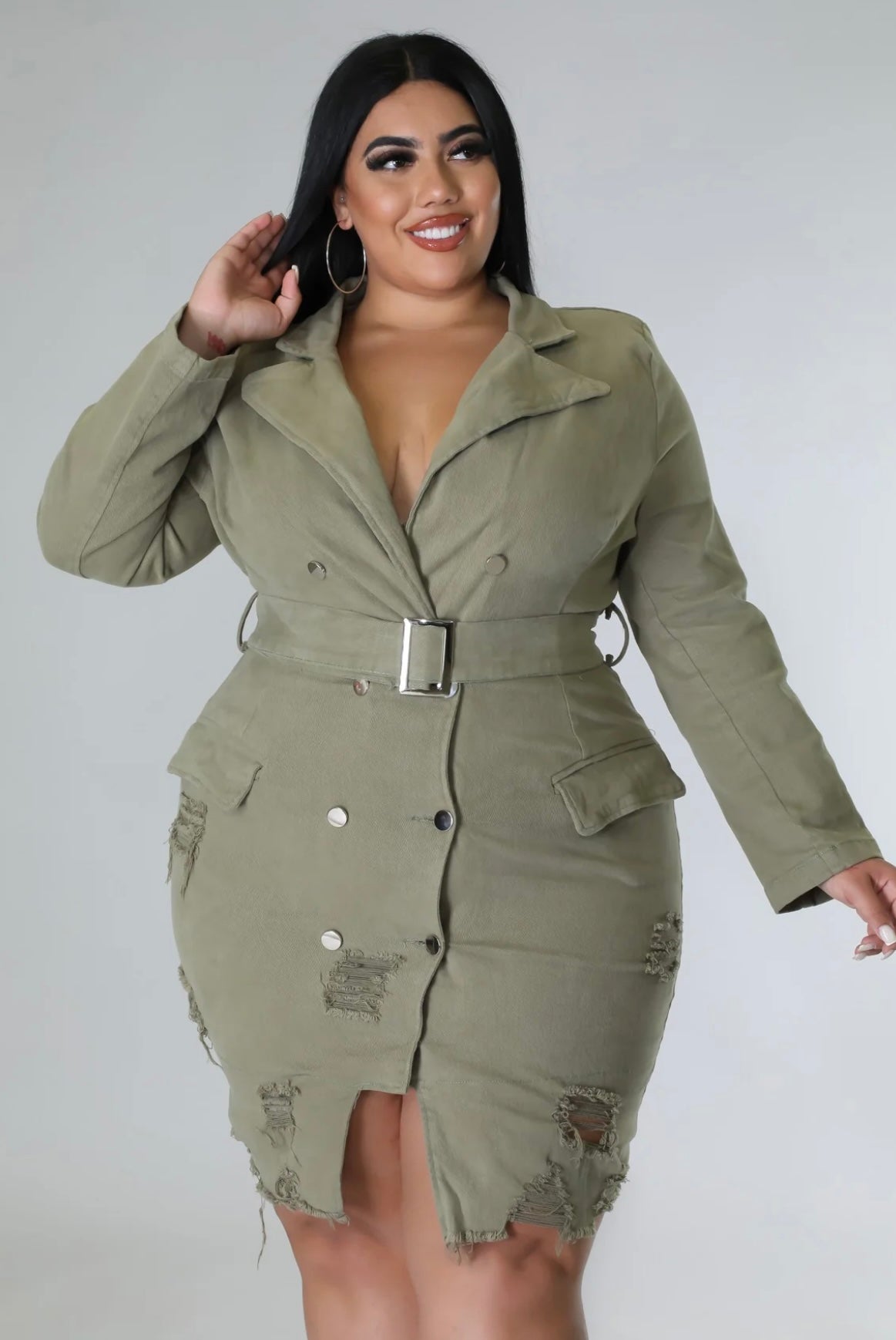 Stay Busy Dress (Plus)