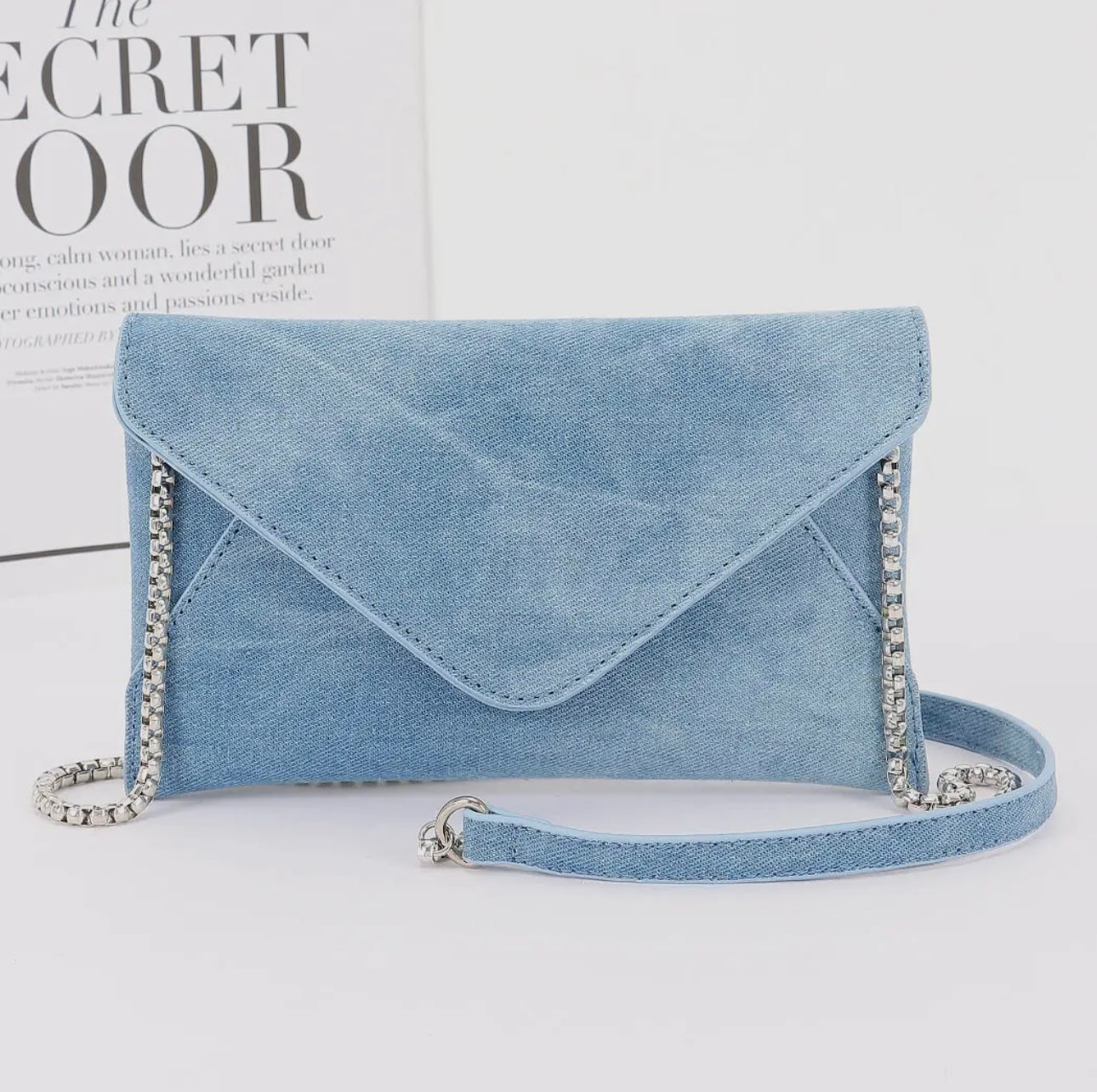 Denim Envelope Purse