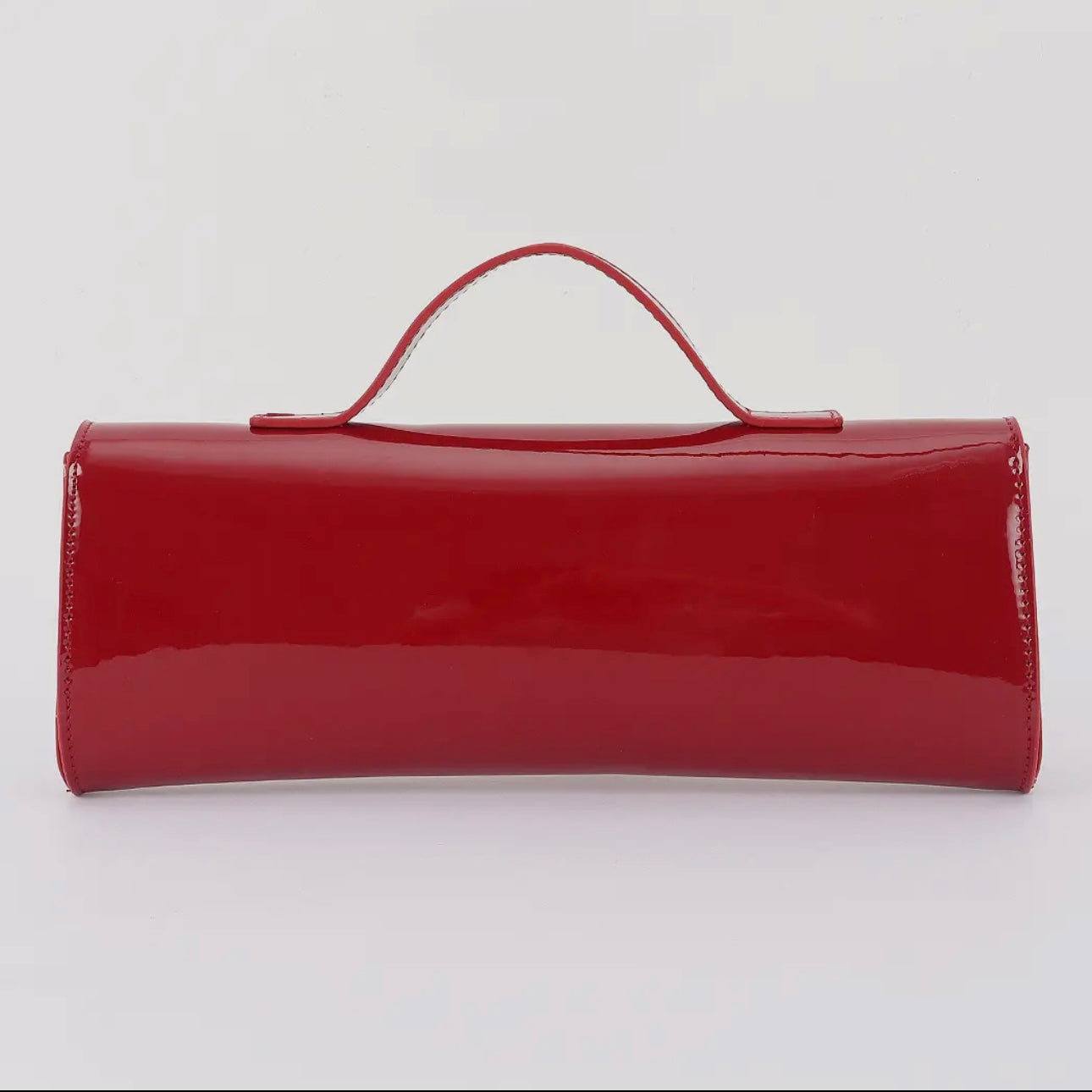 Enamel Faux Leather Purse