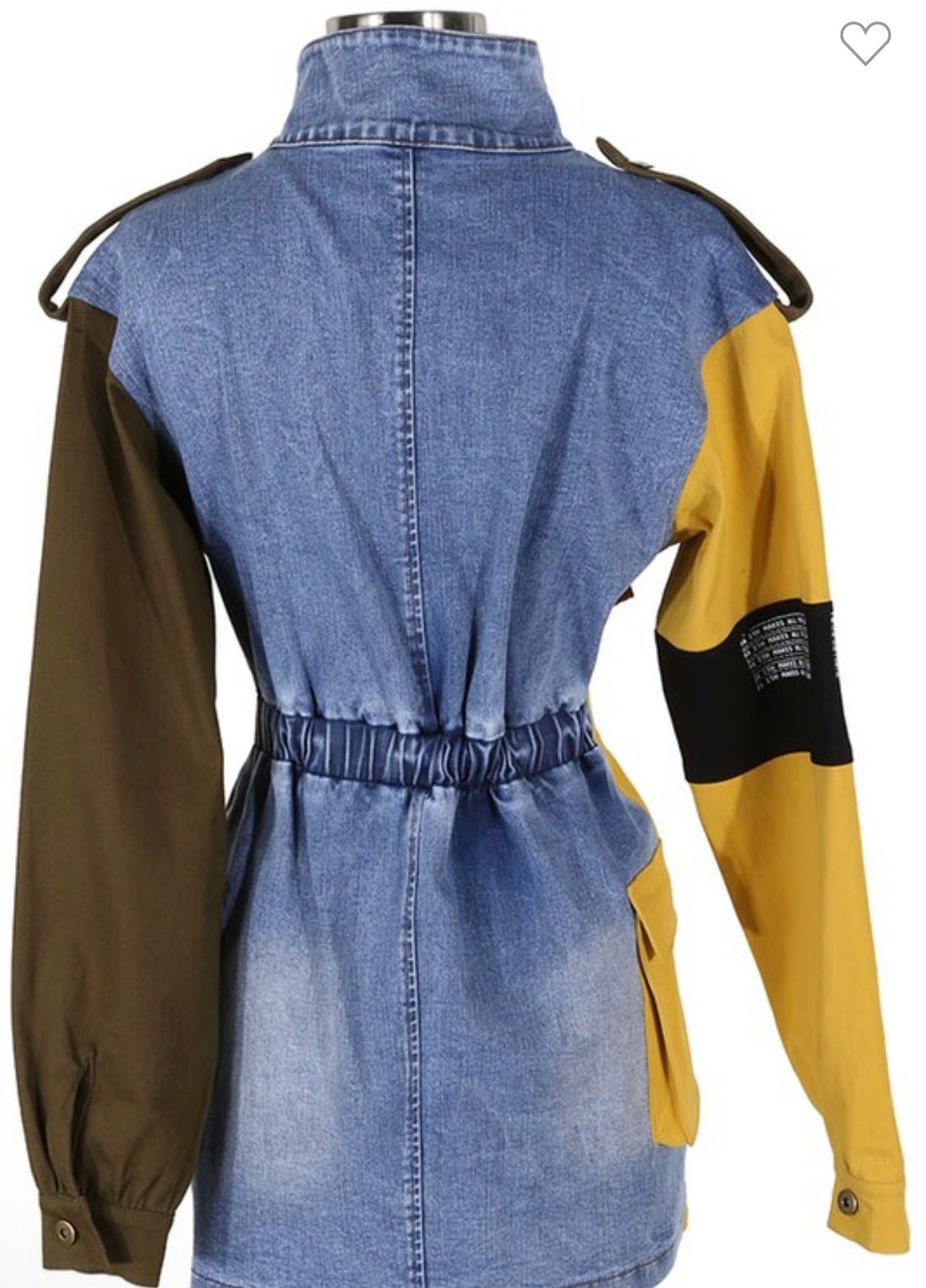 We Salute Olive Combo Dress/Jacket