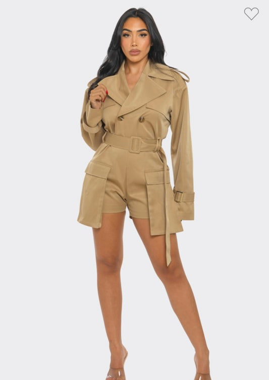 Sophisticated Utility Romper