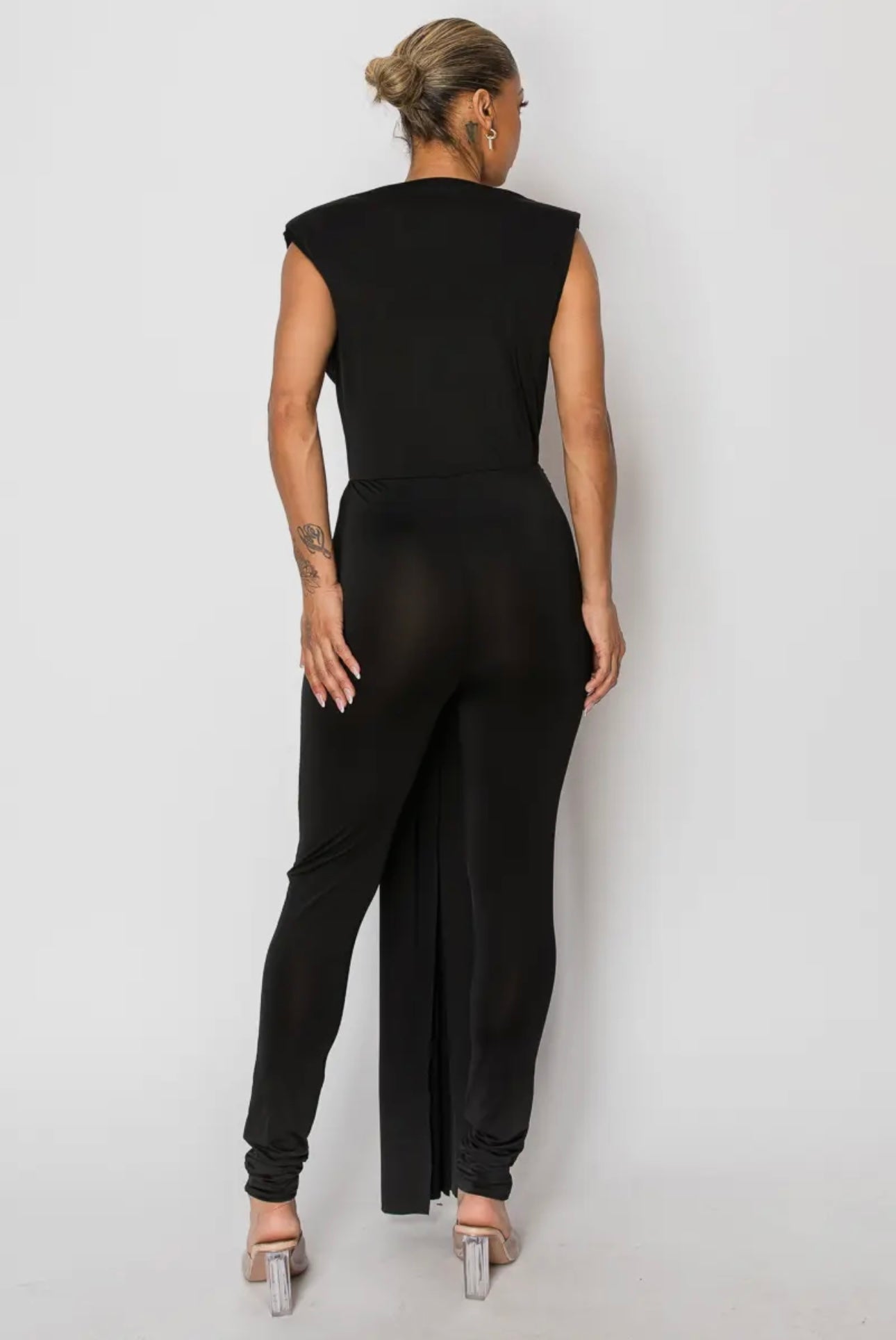 Deep V Line Evening Jumpsuit