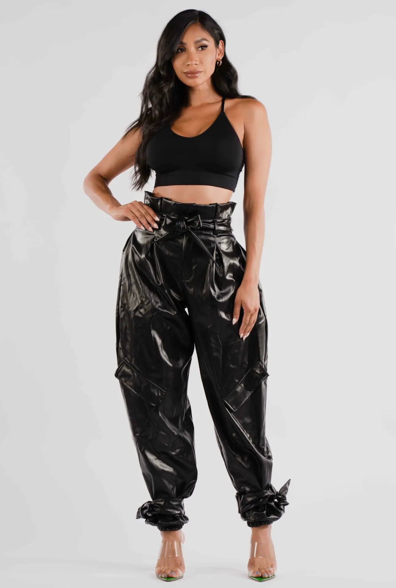 PU Jogger Pants