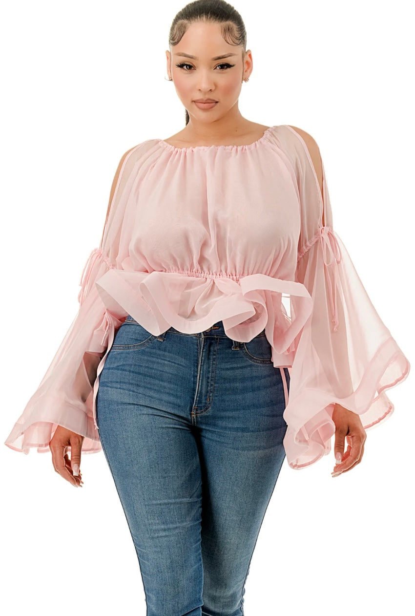 Dramatic Bell Sleeve Top