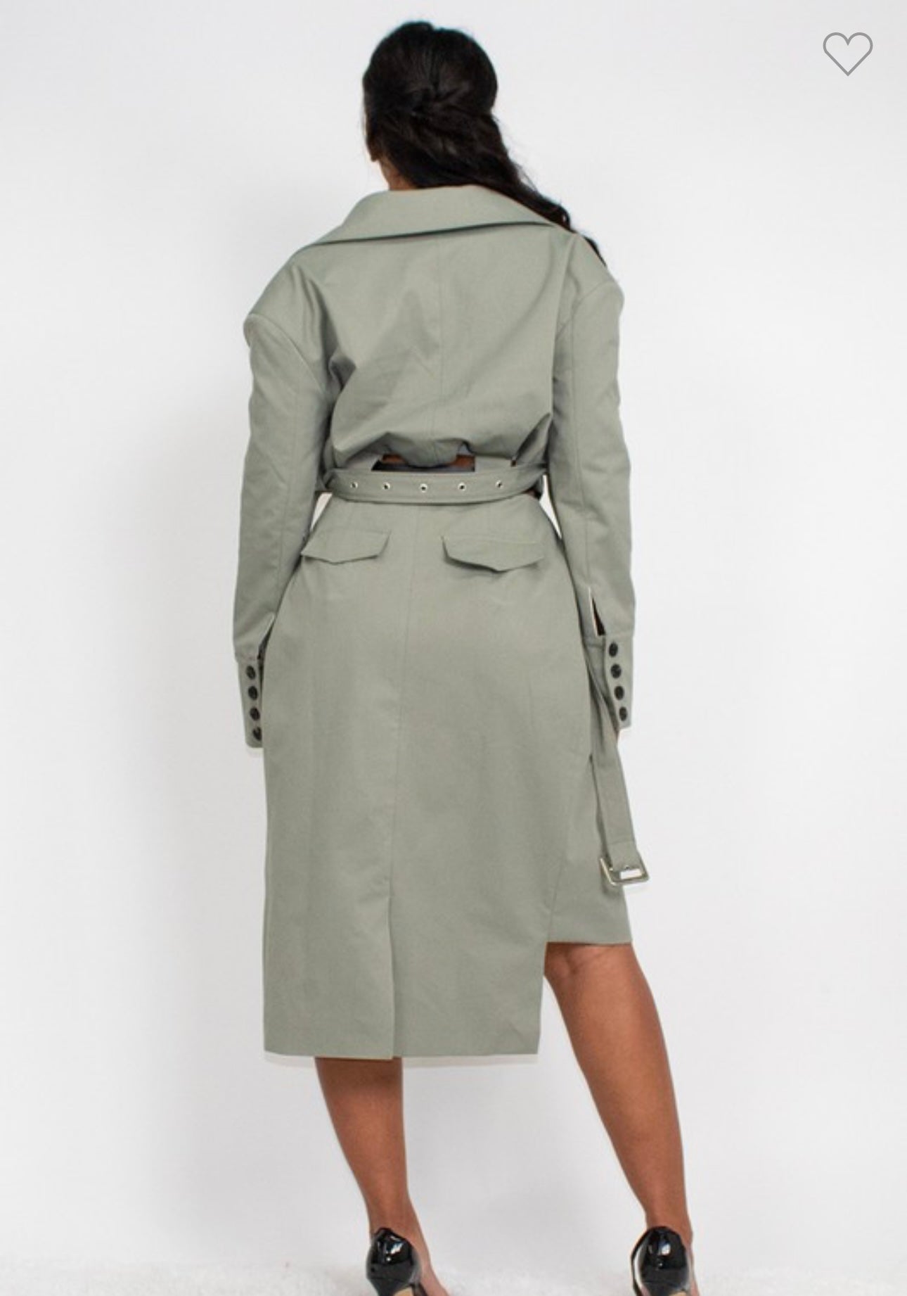 Cut Out Trench Coat