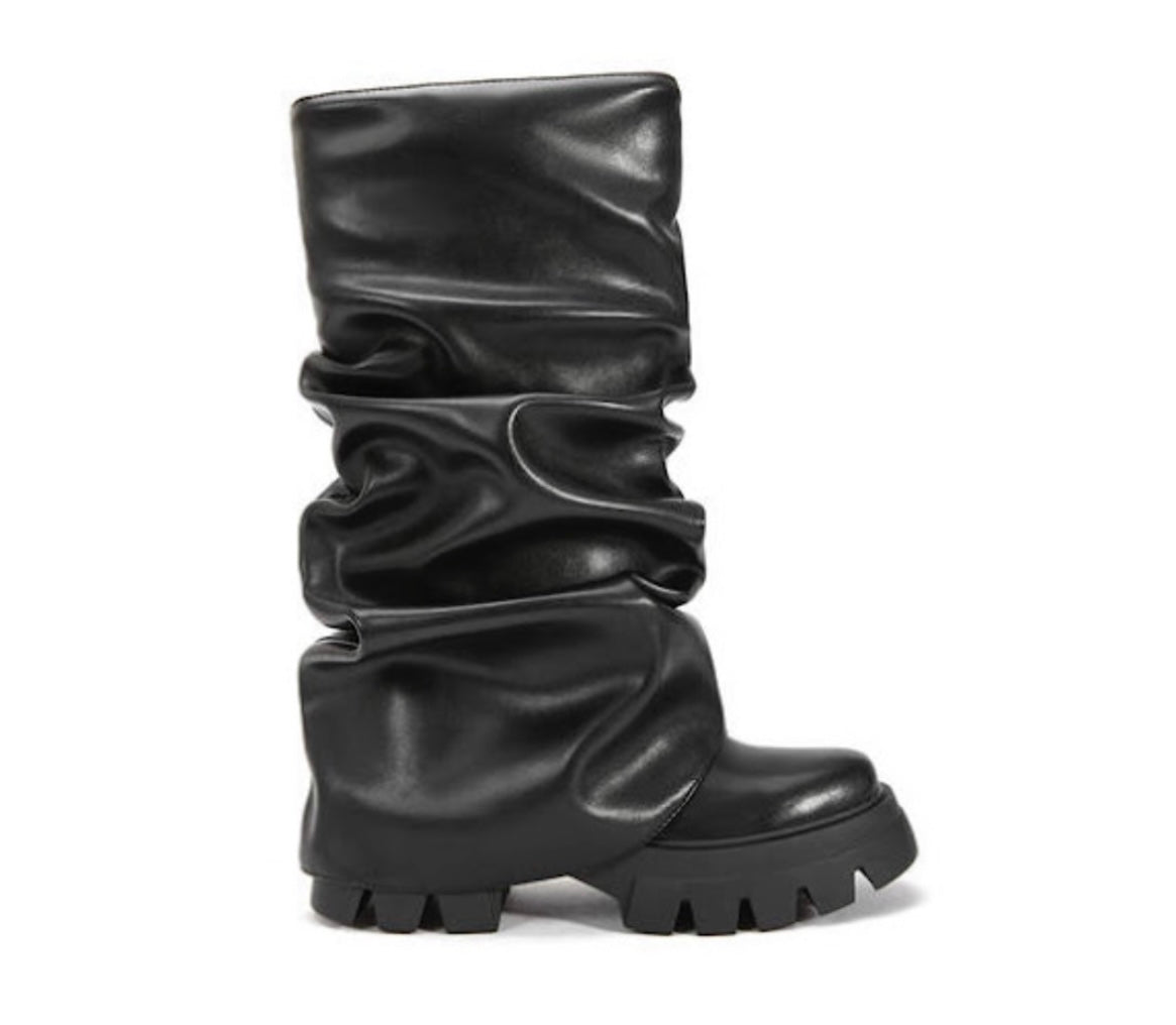 Mate-Black Stack Boots