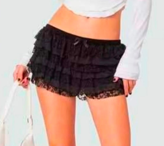 Lace Ruffle Shorts